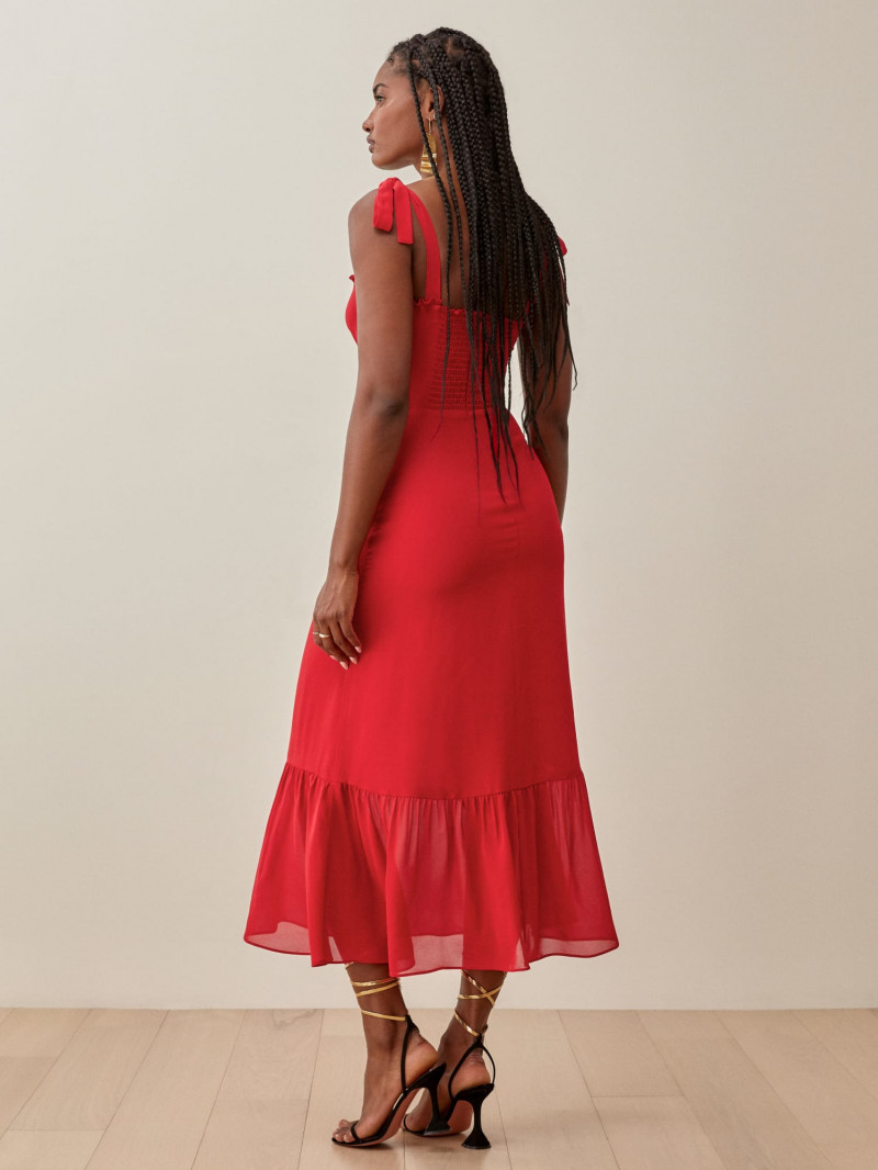 Melodie Monrose featured in  the Reformation catalogue for Spring/Summer 2021