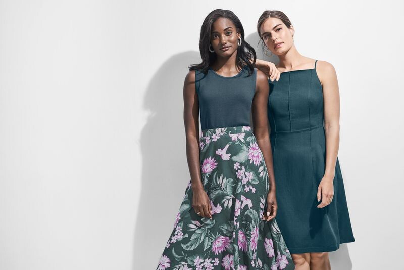 Melodie Monrose featured in  the Ann Taylor advertisement for Summer 2019