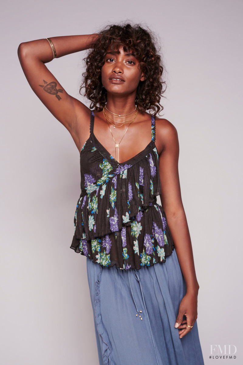 Melodie Monrose featured in  the Free People catalogue for Summer 2016