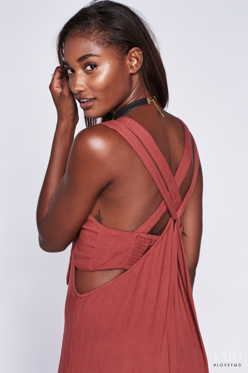 Melodie Monrose featured in  the Free People catalogue for Summer 2016