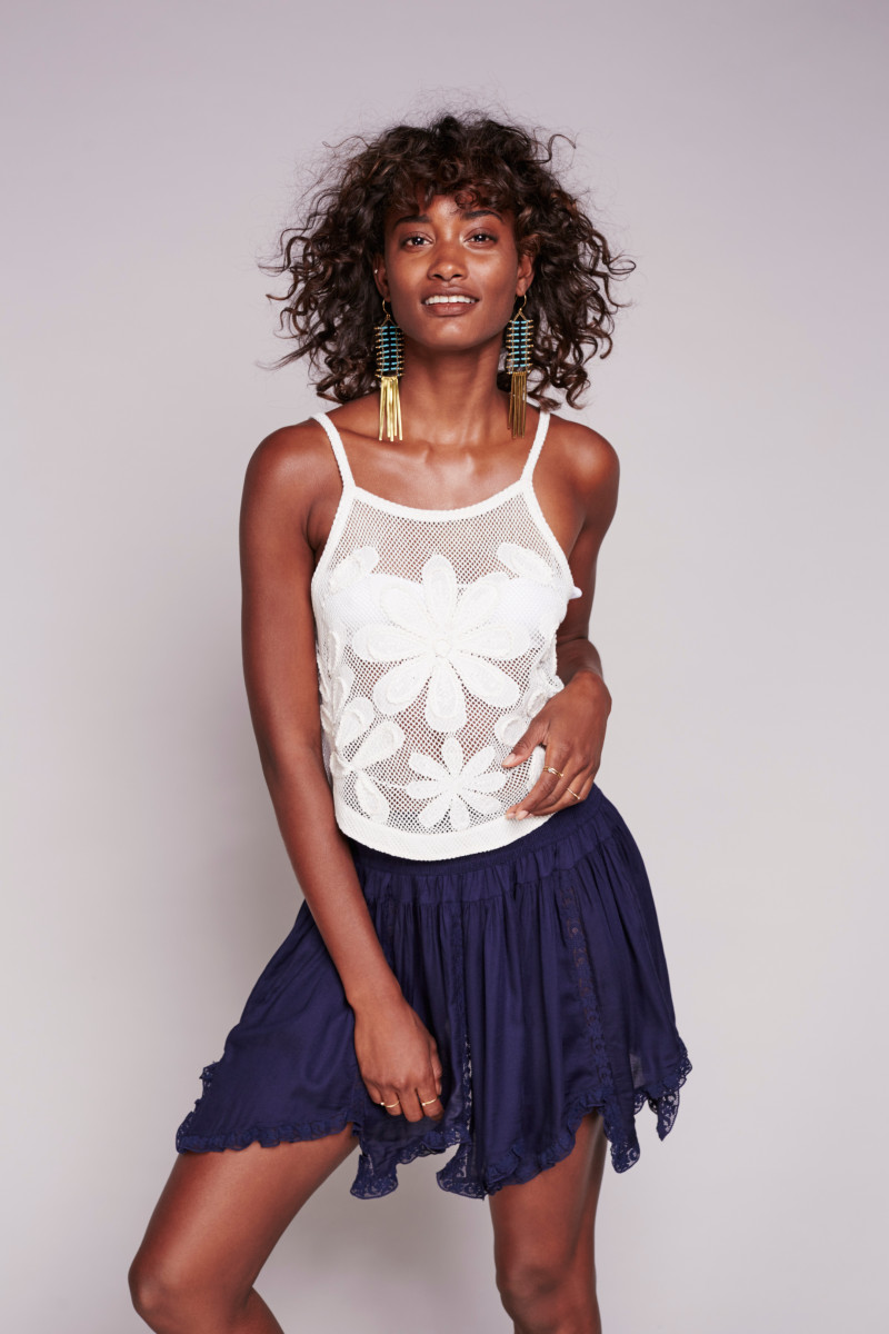 Melodie Monrose featured in  the Free People catalogue for Summer 2016