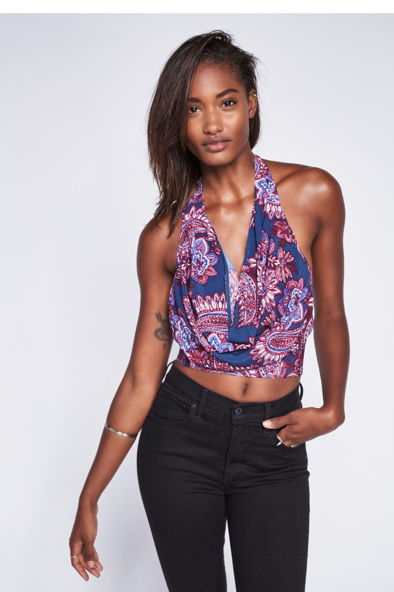 Melodie Monrose featured in  the Free People catalogue for Summer 2016