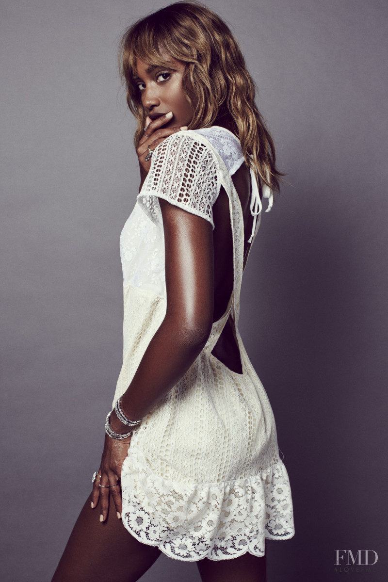 Melodie Monrose featured in  the For Love & Lemons Summer Romance lookbook for Resort 2016