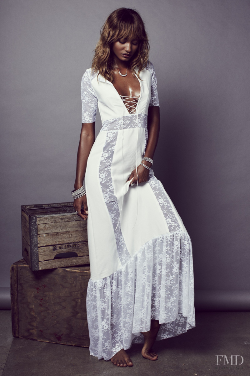 Melodie Monrose featured in  the For Love & Lemons Summer Romance lookbook for Resort 2016