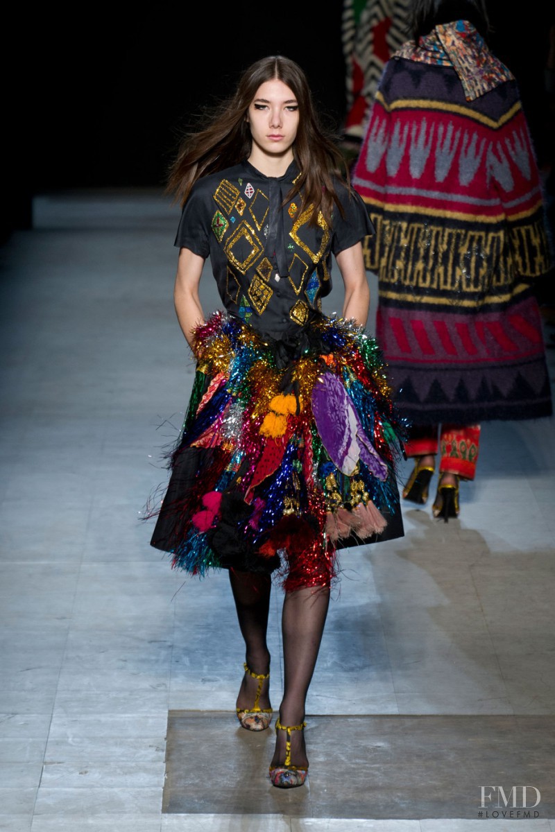 Malu Bortolini featured in  the Libertine fashion show for Autumn/Winter 2013