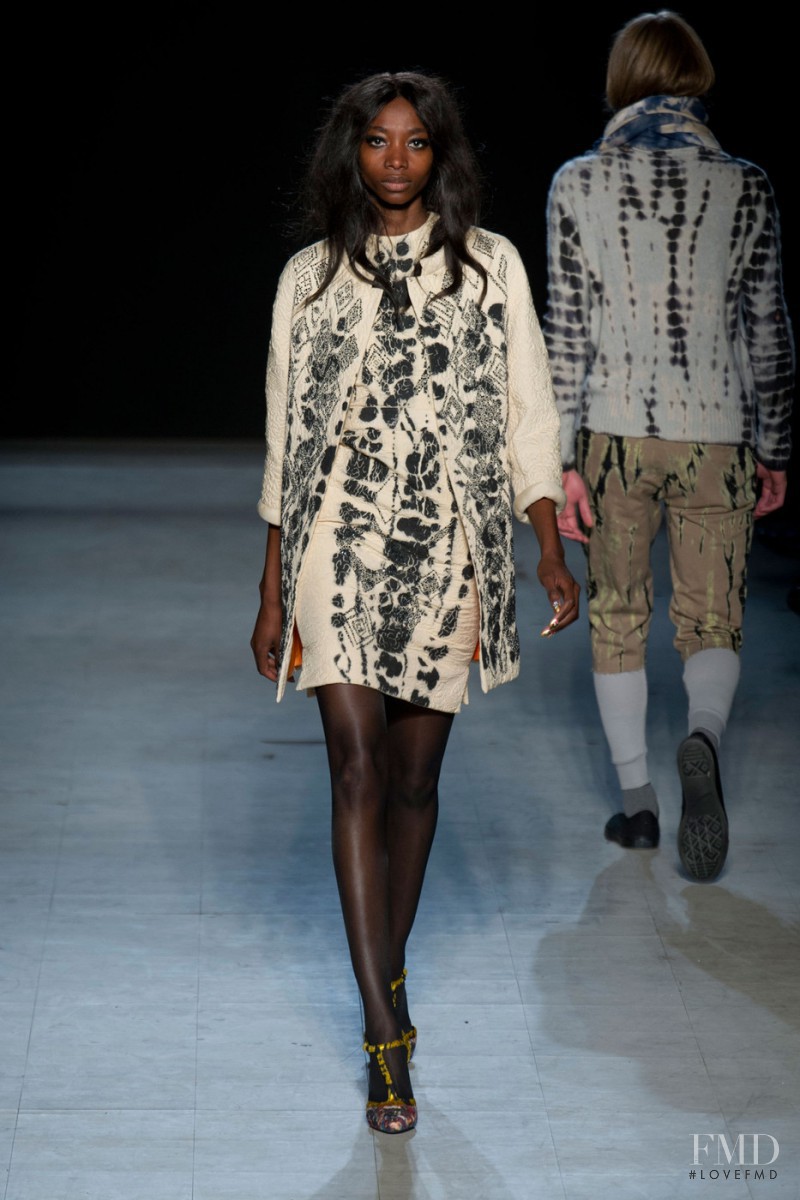 Georgie Baddiel featured in  the Libertine fashion show for Autumn/Winter 2013