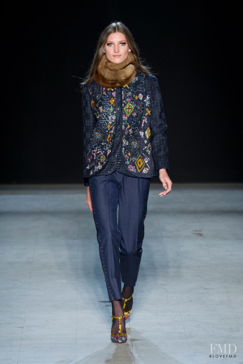 Michele Ouellette featured in  the Libertine fashion show for Autumn/Winter 2013