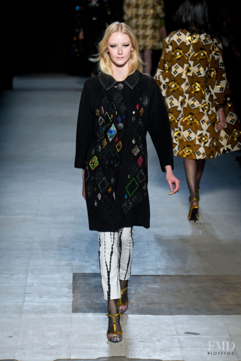 Edythe Hughes featured in  the Libertine fashion show for Autumn/Winter 2013