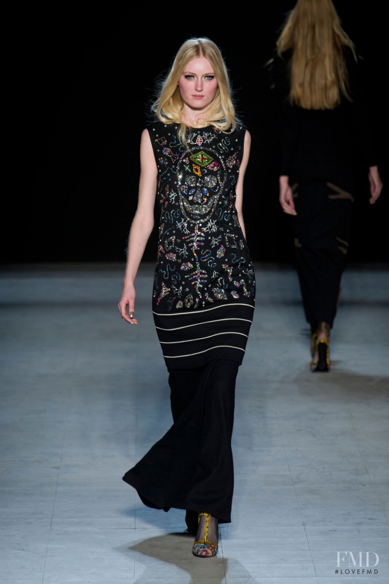 Hannare Blaauboer featured in  the Libertine fashion show for Autumn/Winter 2013