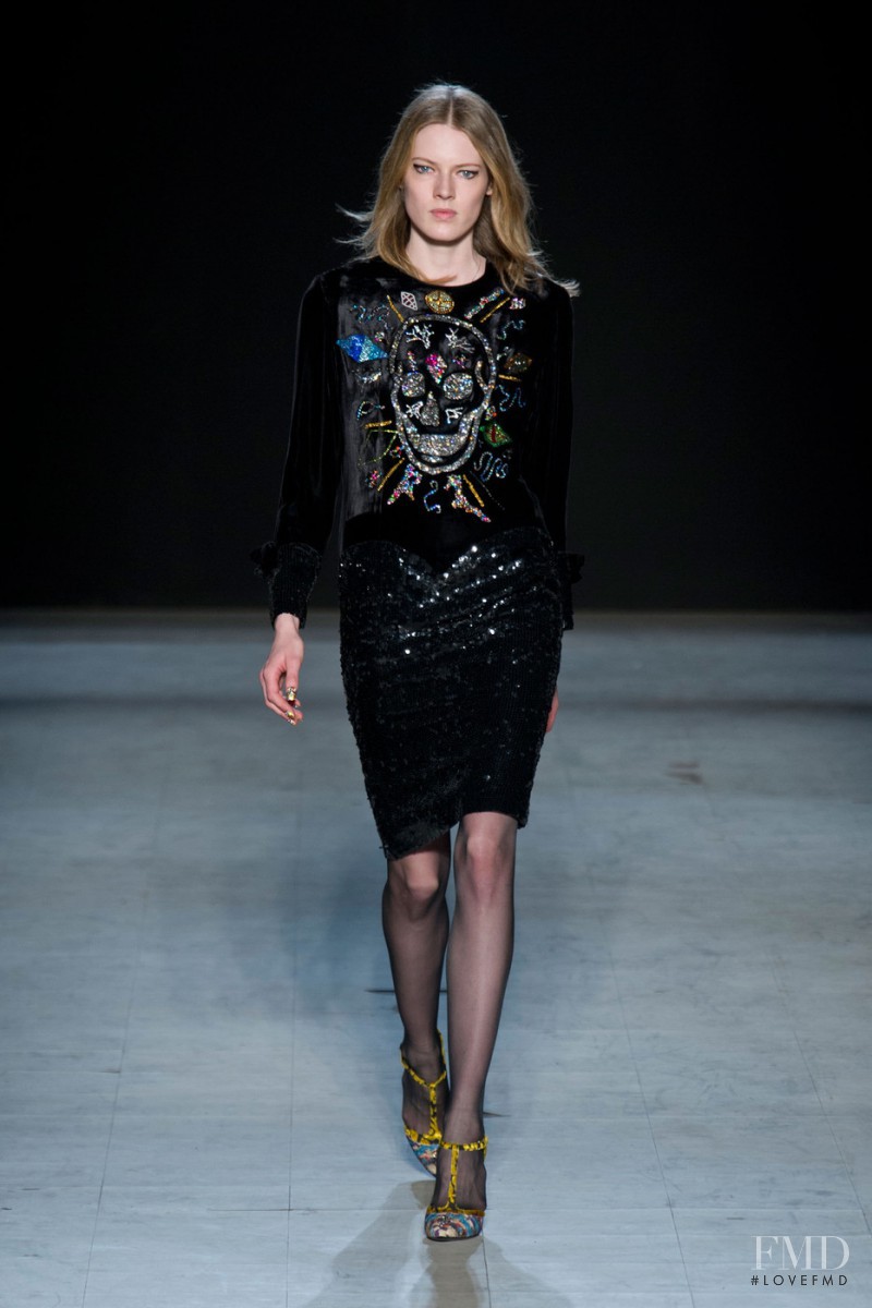 Kristel van Valkenhoef featured in  the Libertine fashion show for Autumn/Winter 2013