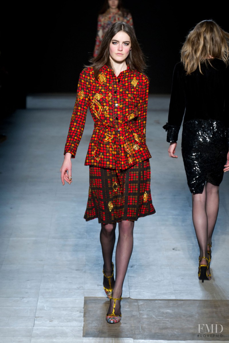 Daphne Velghe featured in  the Libertine fashion show for Autumn/Winter 2013