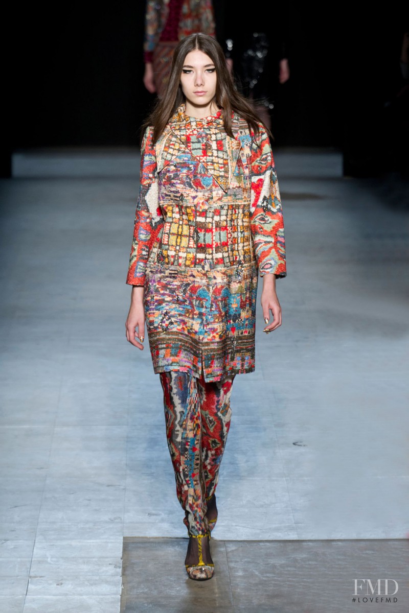 Malu Bortolini featured in  the Libertine fashion show for Autumn/Winter 2013