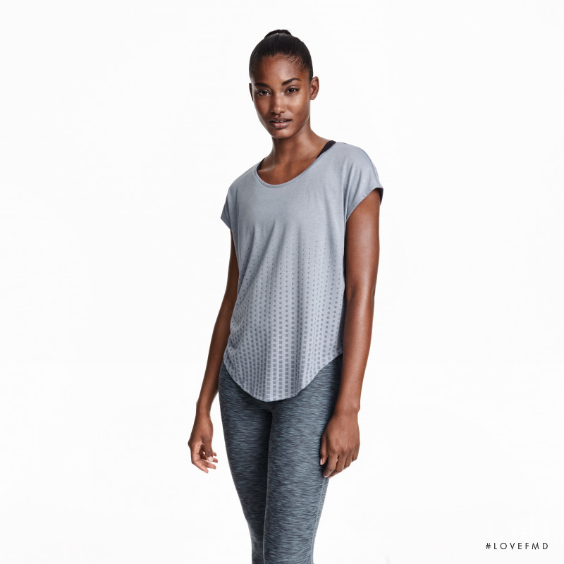 Melodie Monrose featured in  the H&M Sport catalogue for Summer 2016