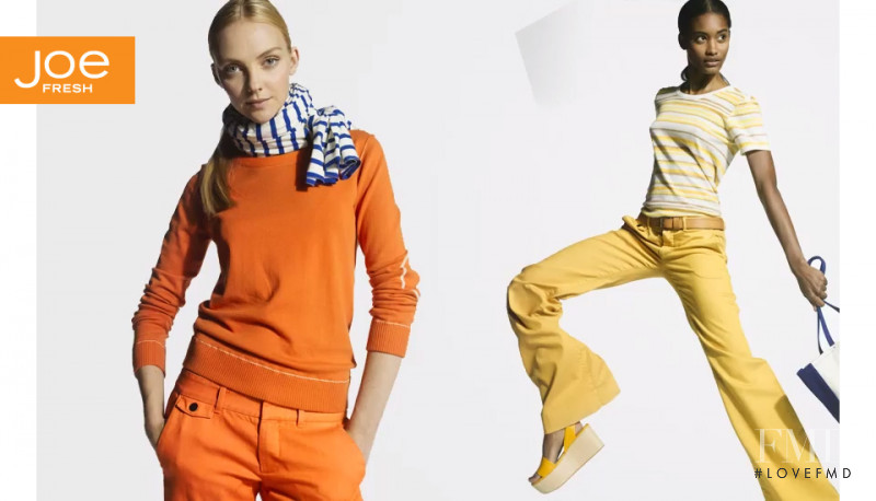 Melodie Monrose featured in  the Joe Fresh advertisement for Spring/Summer 2012