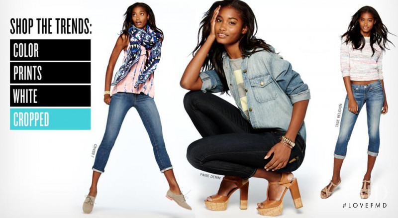 Melodie Monrose featured in  the Bloomingdales lookbook for Spring/Summer 2012