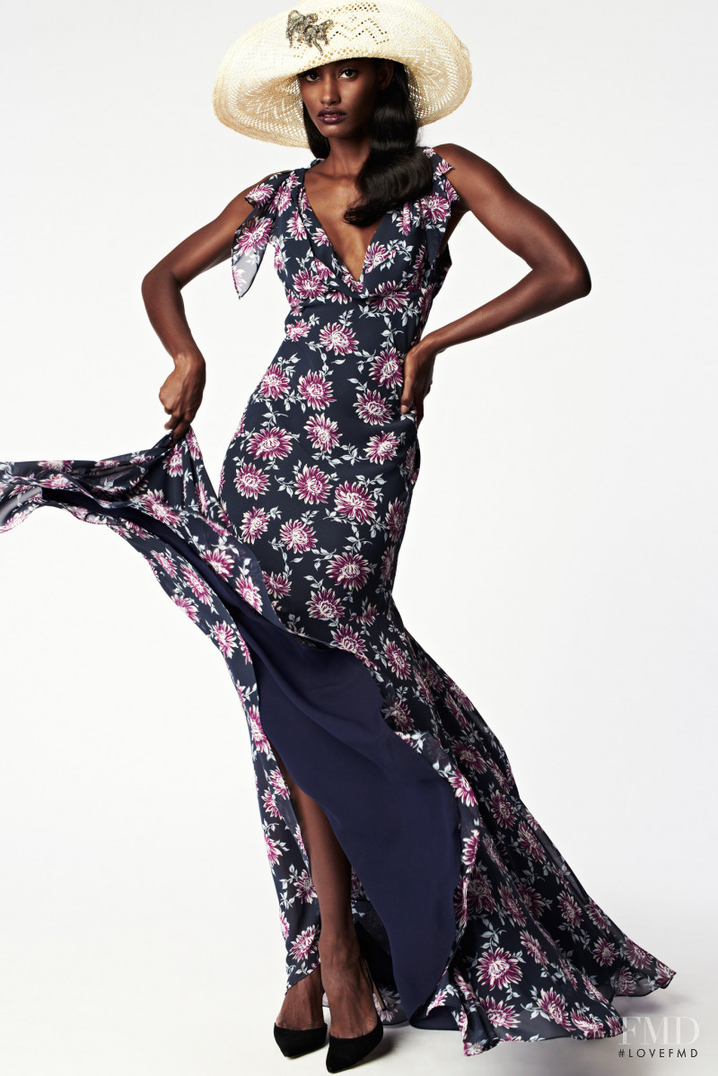 Melodie Monrose featured in  the Zac Zac Posen lookbook for Spring/Summer 2014