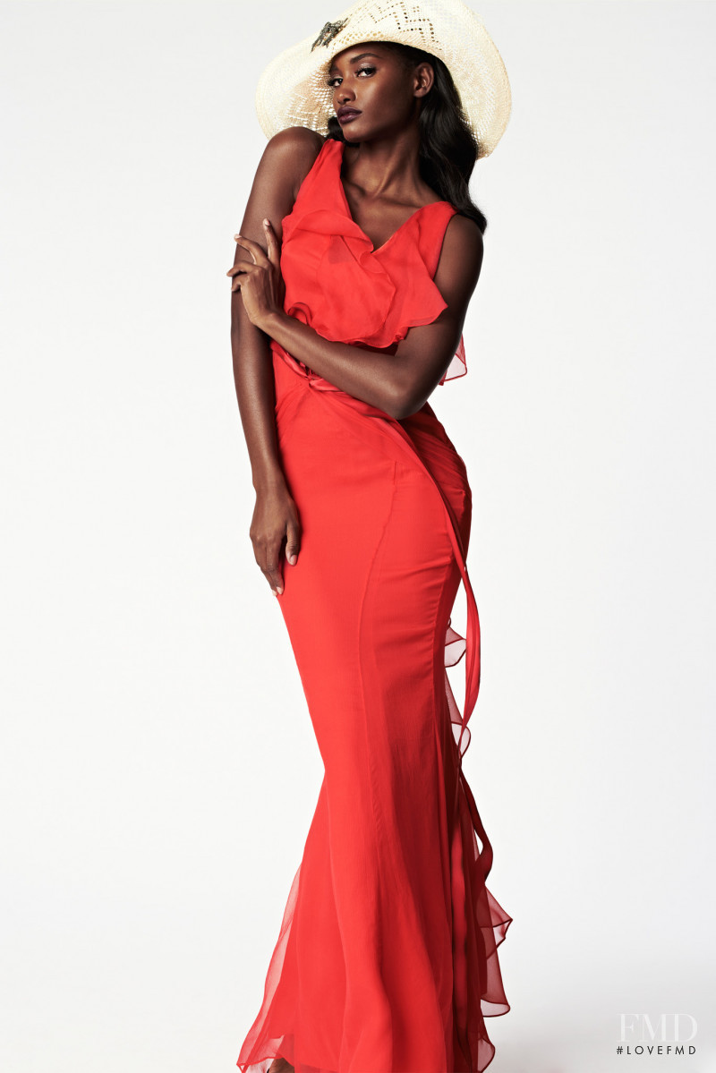 Melodie Monrose featured in  the Zac Zac Posen lookbook for Spring/Summer 2014