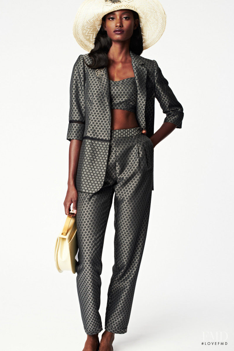 Melodie Monrose featured in  the Zac Zac Posen lookbook for Spring/Summer 2014