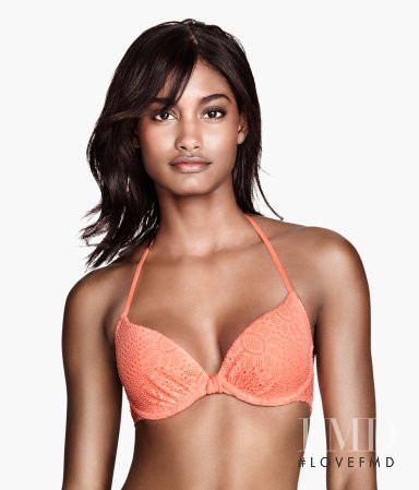 Melodie Monrose featured in  the H&M Swimwear catalogue for Summer 2014
