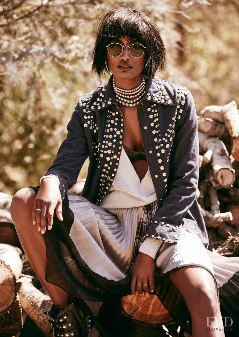 Melodie Monrose featured in  the Nasty Gal Turn on, Tune in, Drop out lookbook for Autumn/Winter 2015