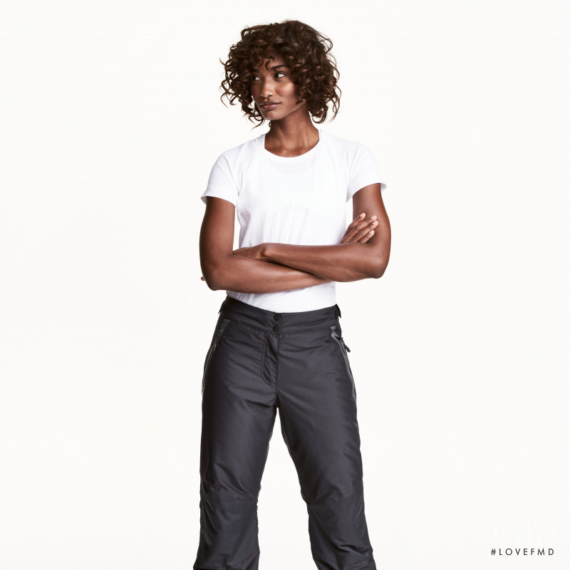 Melodie Monrose featured in  the H&M Sport catalogue for Autumn/Winter 2016