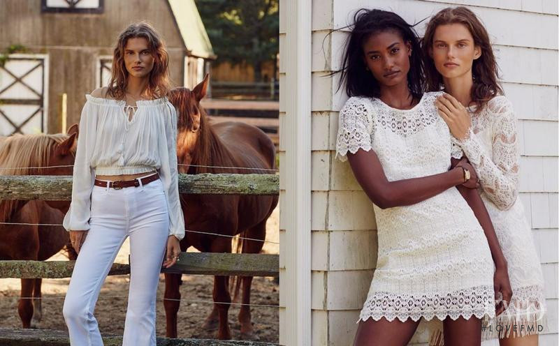 Melodie Monrose featured in  the Abercrombie & Fitch advertisement for Spring 2016