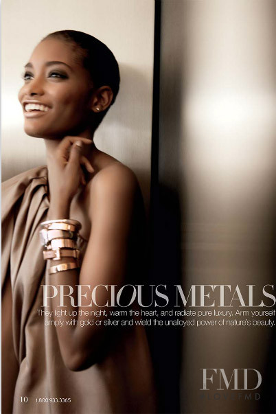 Melodie Monrose featured in  the Nordstrom catalogue for Holiday 2011