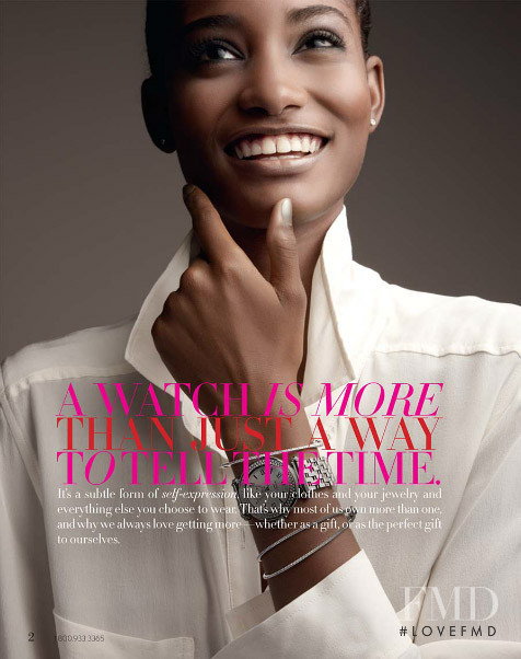 Melodie Monrose featured in  the Nordstrom catalogue for Holiday 2011