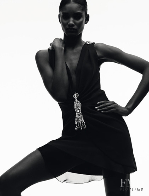 Melodie Monrose featured in  the Azzaro advertisement for Autumn/Winter 2012