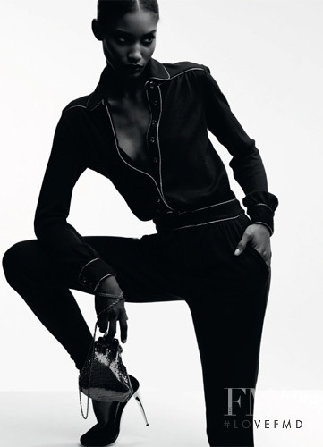 Melodie Monrose featured in  the Azzaro advertisement for Autumn/Winter 2012