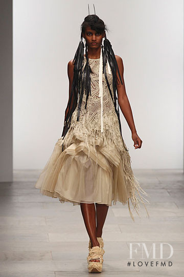 Melodie Monrose featured in  the John Rocha fashion show for Spring/Summer 2012