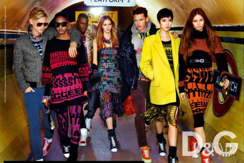 Melodie Monrose featured in  the D&G advertisement for Autumn/Winter 2011
