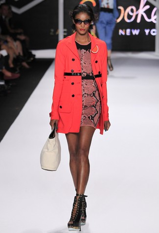 Sessilee Lopez featured in  the Zac Posen fashion show for Spring/Summer 2011