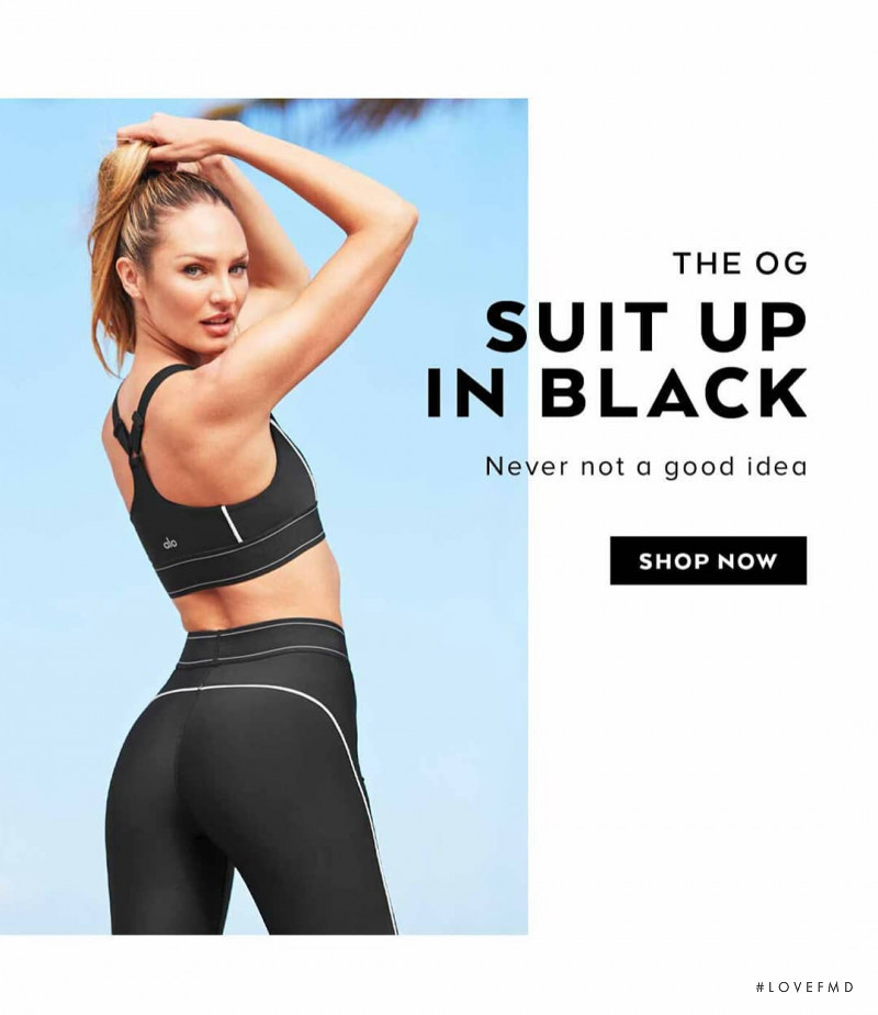 Candice Swanepoel featured in  the Alo Yoga advertisement for Summer 2021