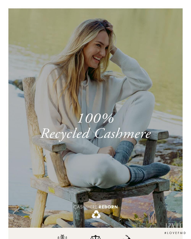 Candice Swanepoel featured in  the Naked Cashmere advertisement for Autumn/Winter 2020