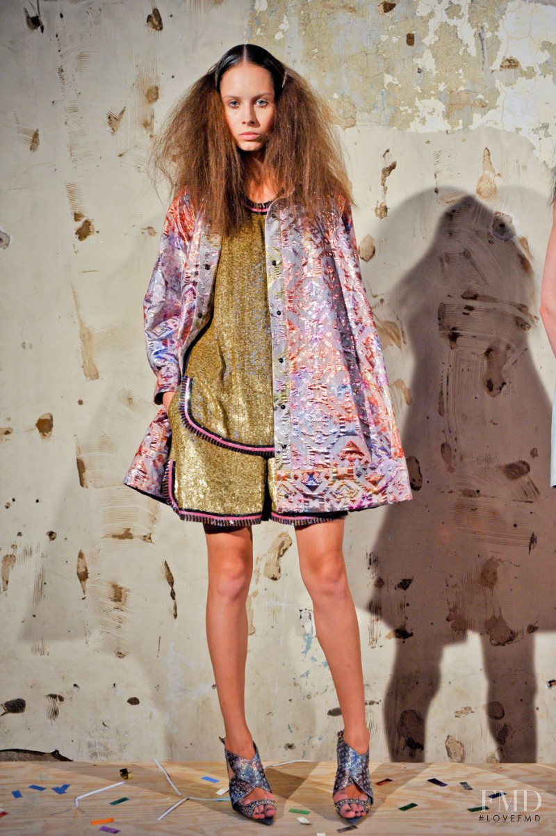 Ulla Reiss featured in  the Cynthia Rowley fashion show for Spring/Summer 2013