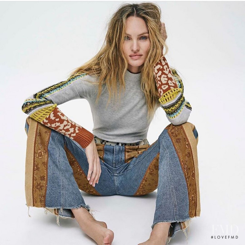 Candice Swanepoel featured in  the Free People advertisement for Autumn/Winter 2019