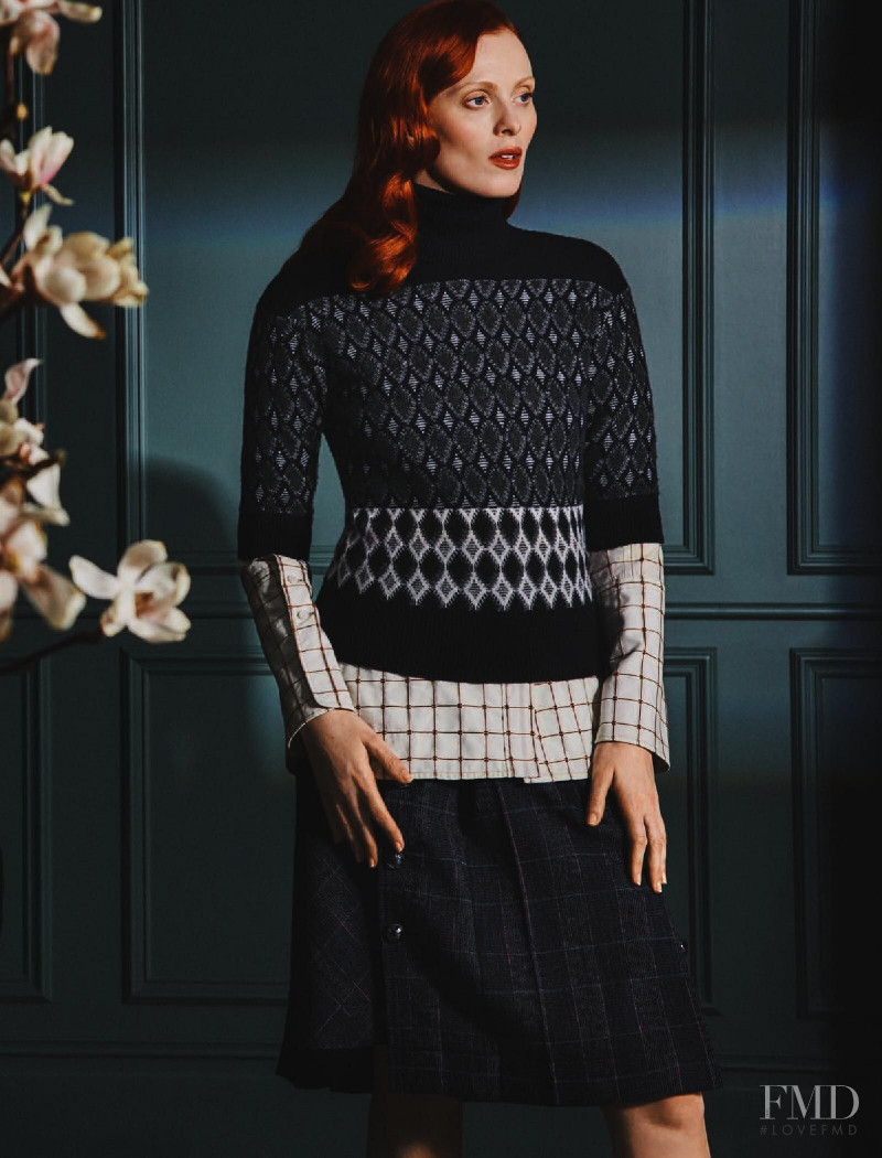 Karen Elson featured in  the Holt Renfrew catalogue for Autumn/Winter 2019