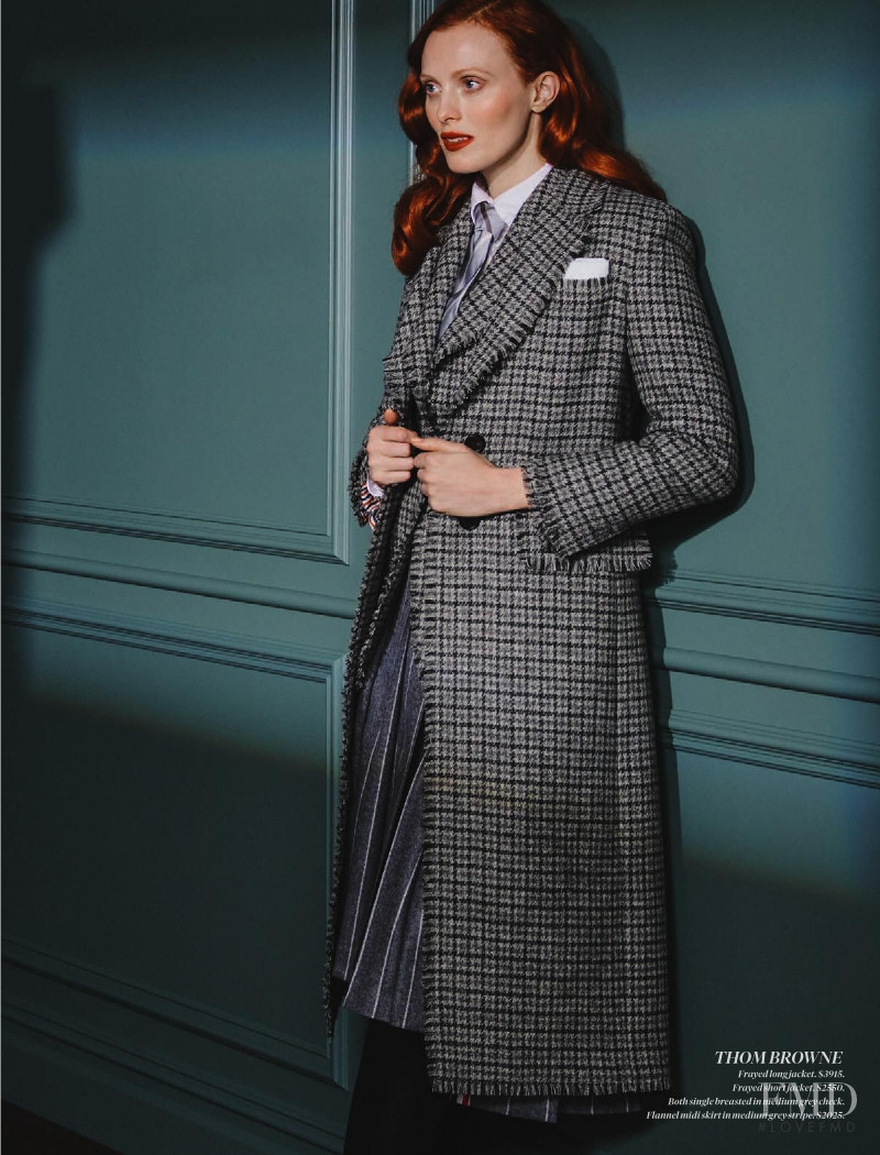 Karen Elson featured in  the Holt Renfrew catalogue for Autumn/Winter 2019