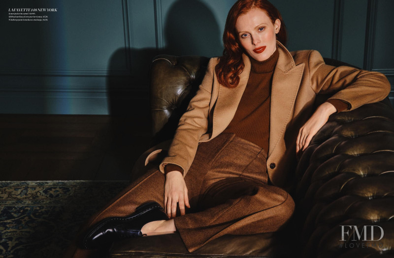 Karen Elson featured in  the Holt Renfrew catalogue for Autumn/Winter 2019