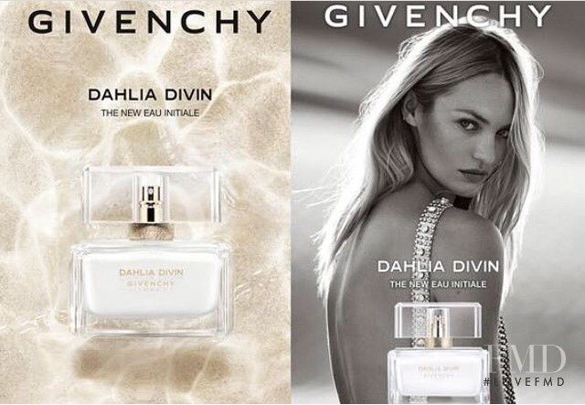 Candice Swanepoel featured in  the Givenchy Parfums Dahlia Divin Eau Initiale   advertisement for Spring/Summer 2018