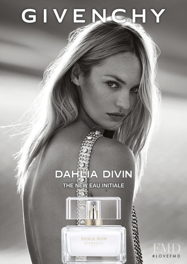 Candice Swanepoel featured in  the Givenchy Parfums Dahlia Divin Eau Initiale   advertisement for Spring/Summer 2018