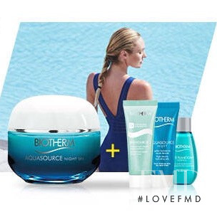 Candice Swanepoel featured in  the Biotherm advertisement for Summer 2016