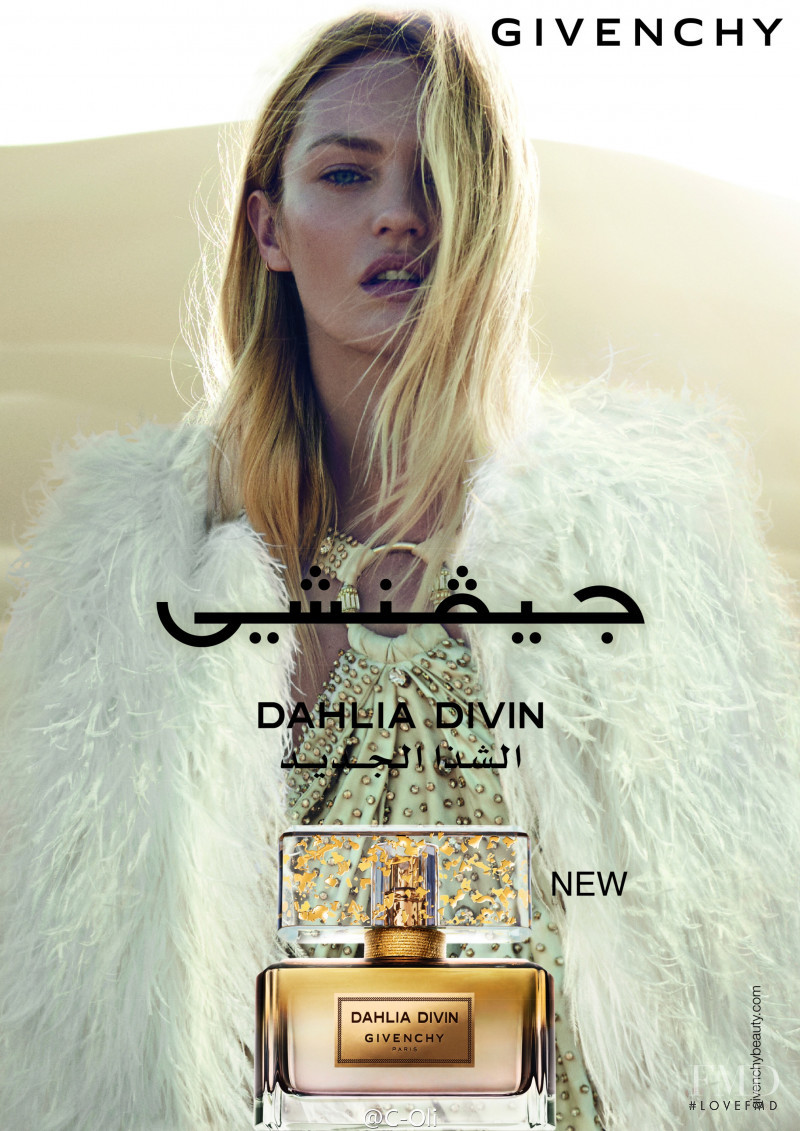 Candice Swanepoel featured in  the Givenchy Parfums Dahlia Divin Le Nectar de Parfum advertisement for Summer 2016