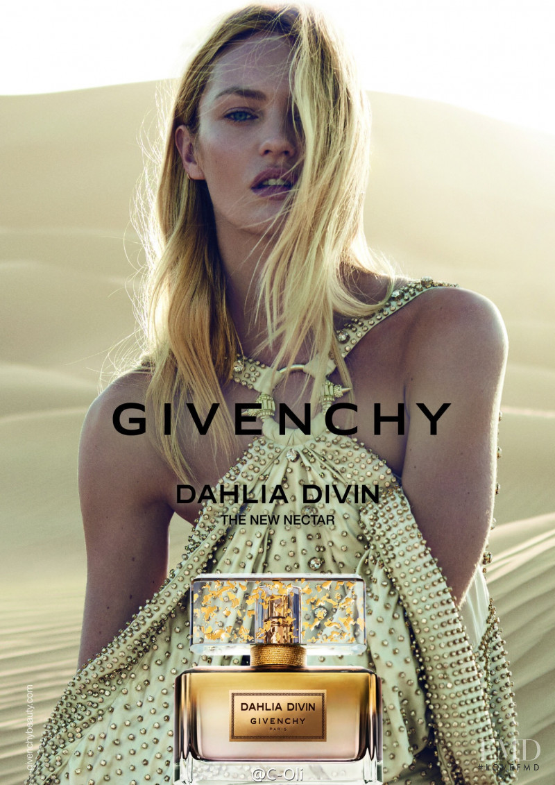 Candice Swanepoel featured in  the Givenchy Parfums Dahlia Divin Le Nectar de Parfum advertisement for Summer 2016