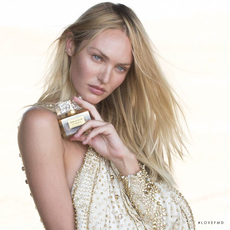 Candice Swanepoel featured in  the Givenchy Parfums Dahlia Divin Le Nectar de Parfum advertisement for Summer 2016