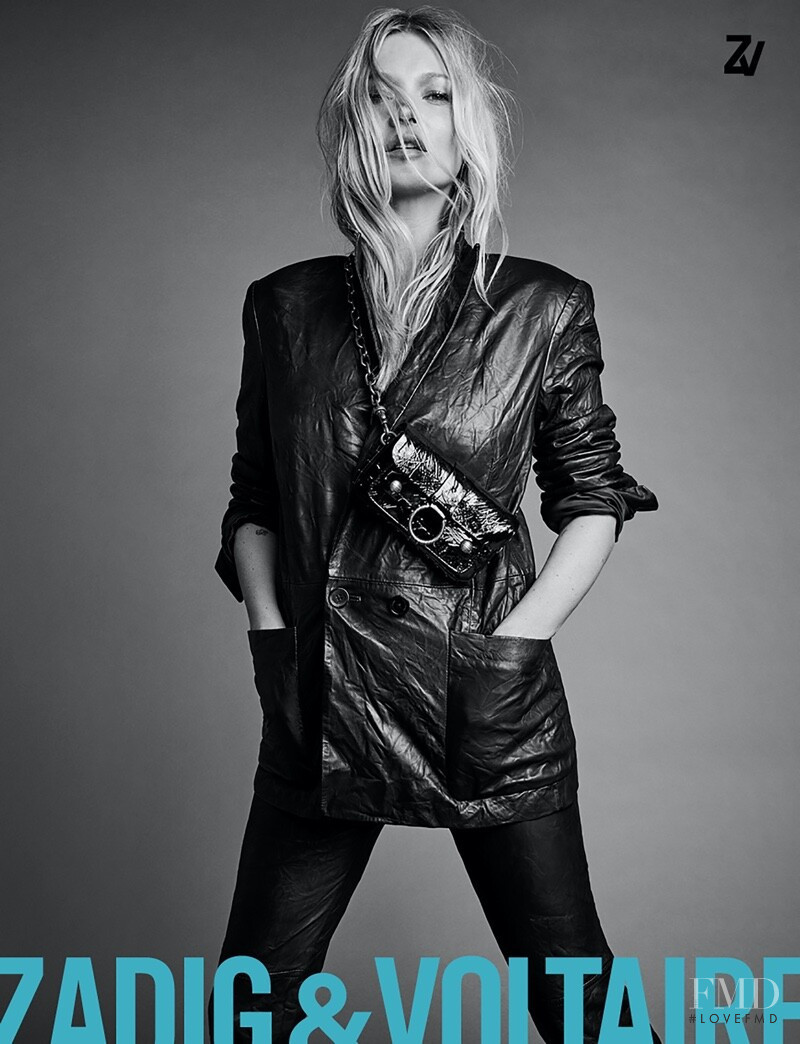 Kate Moss featured in  the Zadig & Voltaire advertisement for Spring/Summer 2020