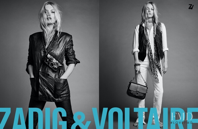 Kate Moss featured in  the Zadig & Voltaire advertisement for Spring/Summer 2020