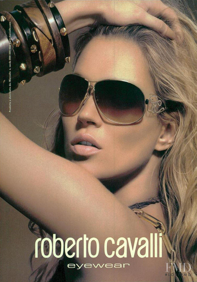Kate Moss featured in  the Roberto Cavalli advertisement for Spring/Summer 2005