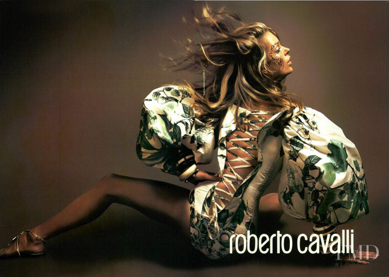 Kate Moss featured in  the Roberto Cavalli advertisement for Spring/Summer 2005